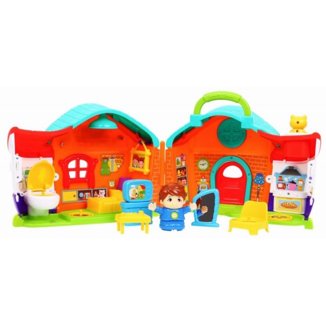 CASUTA CU PAPUSA SI ACCESORII CU LUMINI SI SUNETE VIV3128A