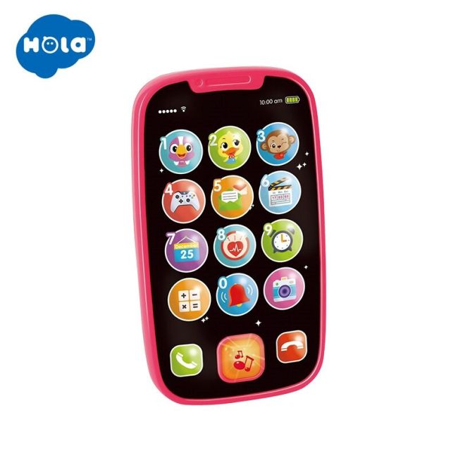 PRIMUL MEU TELEFON SMART ROZ CU MUZICA SI LUMINI VIV3127_ROZ