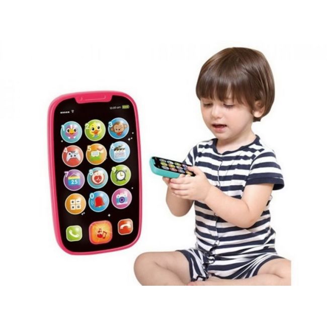 PRIMUL MEU TELEFON SMART ROZ CU MUZICA SI LUMINI VIV3127_ROZ
