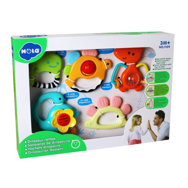 SET 5 ZORNAITOARI DINOZAURI MULTICOLORI VIV1109