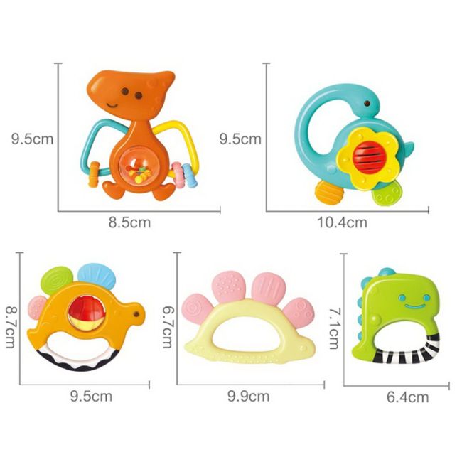 SET 5 ZORNAITOARI DINOZAURI MULTICOLORI VIV1109
