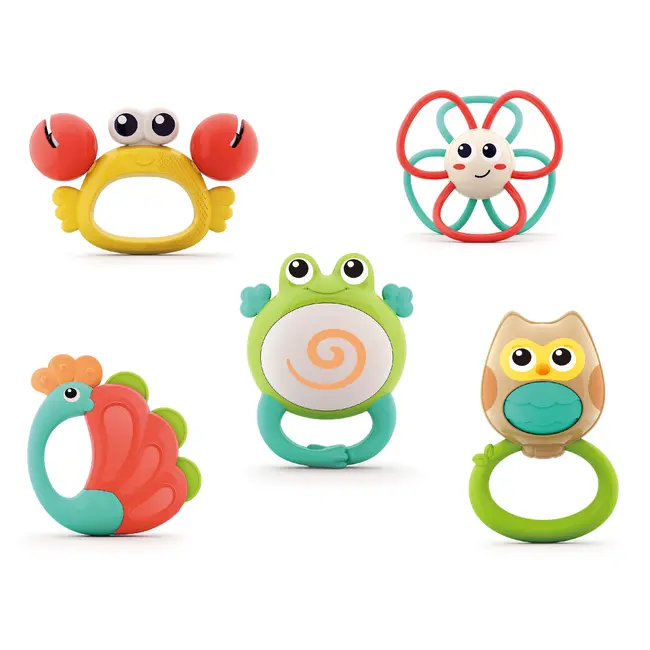 SET 5 JUCARII PENTRU DENTITIE IN CUTIE ORCHESTRA ANIMALUTELOR VIVE318B