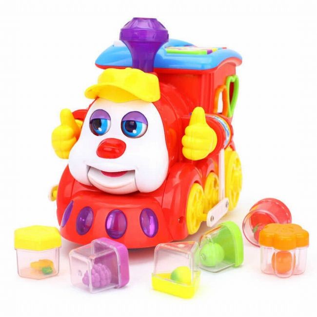 TRENULET EDUCATIV CU FORME SUNETE SI LUMINI VIV556