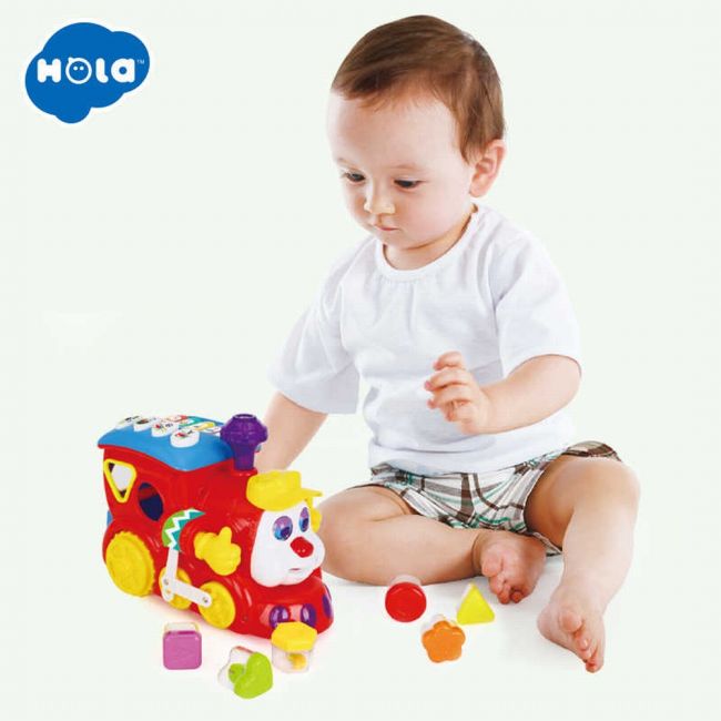 TRENULET EDUCATIV CU FORME SUNETE SI LUMINI VIV556