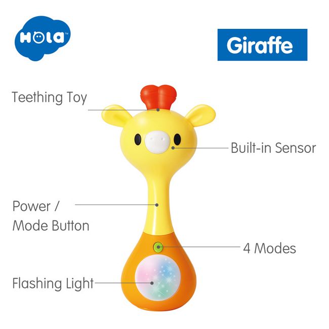 ZORNAITOARE GIRAFA CU SUNETE SI LUMINI VIV3134A_GIRAFA