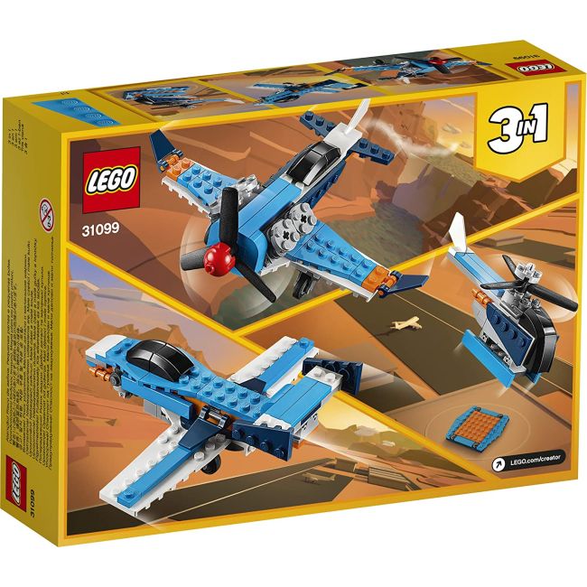 LEGO CREATOR AVION CU ELICE 31099 VIVLEGO31099