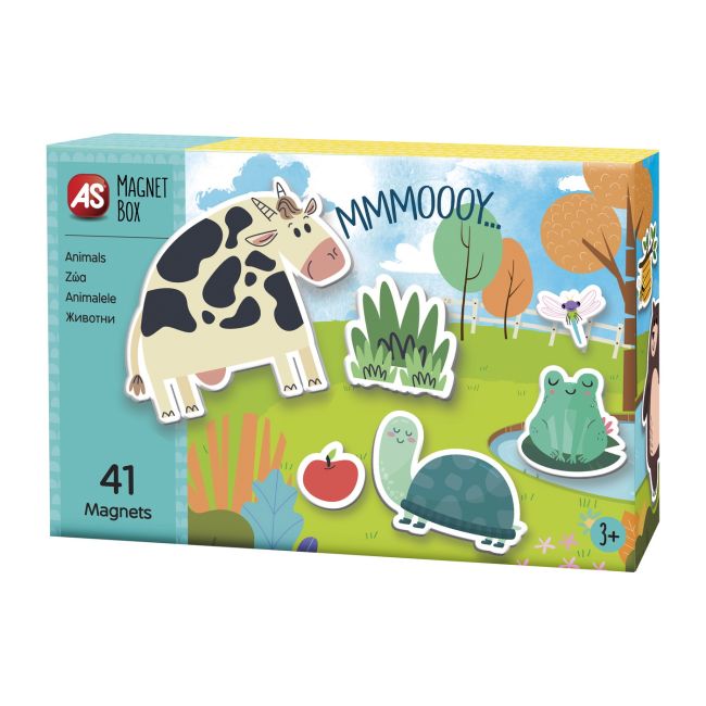 CUTIE MAGNETICA ANIMALE CU 41 DE PIESE VIV1029-64036