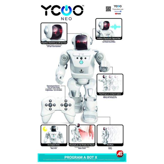ROBOT ELECTRONIC CU RADIOCOMANDA PRΟGRAMM A BOT X VIV7530-88071