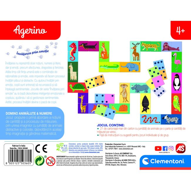 AGERINO DOMINO ANIMALUTE NUMERE VIV1024-50360