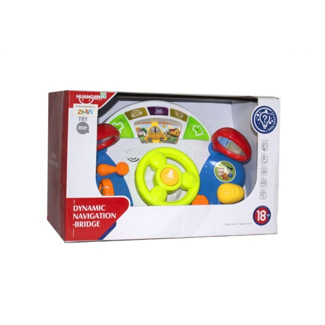 CONSOLA BEBE BORD MASINA CU VOLAN MUZICAL SI CU MULTE FUNCTIUNI VIVHE0507