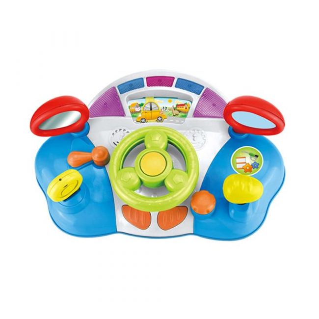 CONSOLA BEBE BORD MASINA CU VOLAN MUZICAL SI CU MULTE FUNCTIUNI VIVHE0507