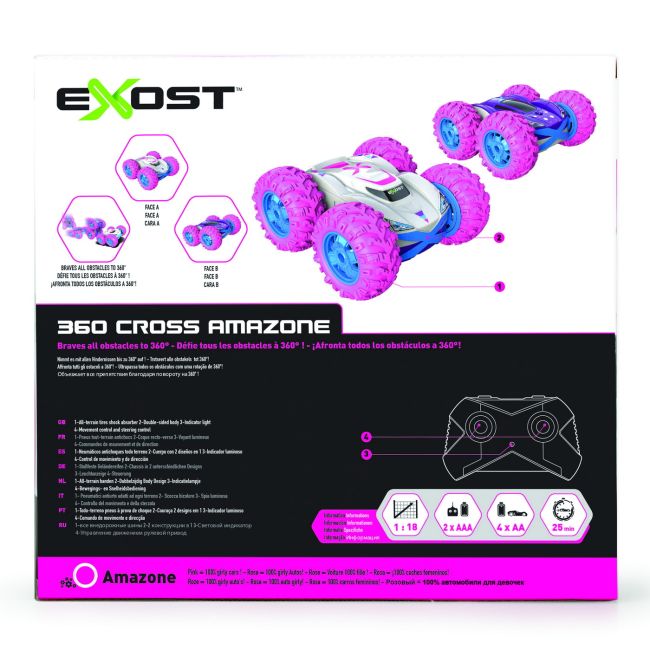 MASINA CU TELECOMANDA EXOST RC SCARA 1:18 360 CROSS AMAZONE VIV7530-20260