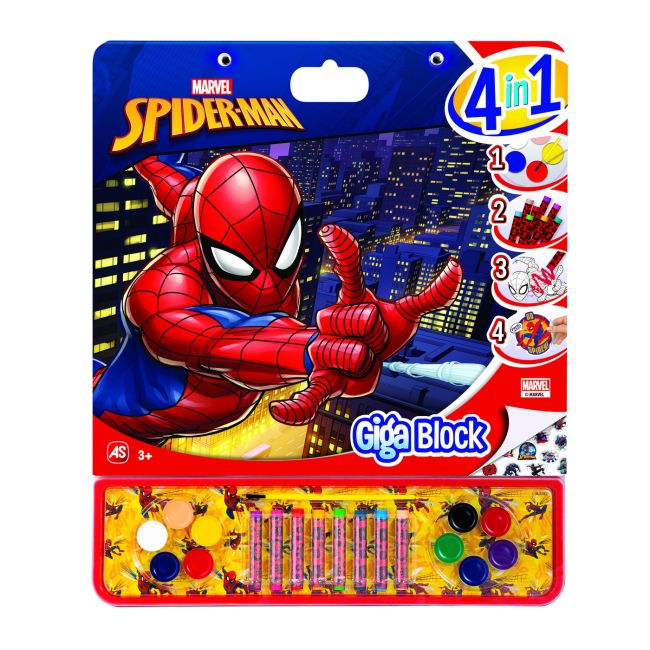 SPIDERMAN SET PENTRU DESEN GIGA BLOCK 4 IN 1 VIV1023-62737