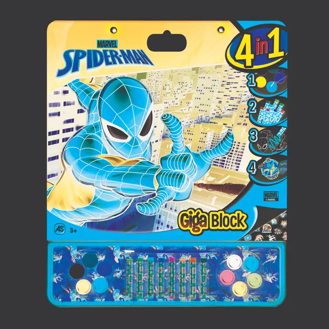 SPIDERMAN SET PENTRU DESEN GIGA BLOCK 4 IN 1 VIV1023-62737