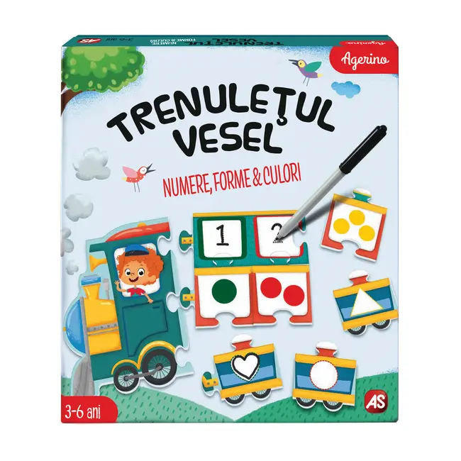 TRENULETUL VESEL NUMERE FORME CULORI VIV1024-50555