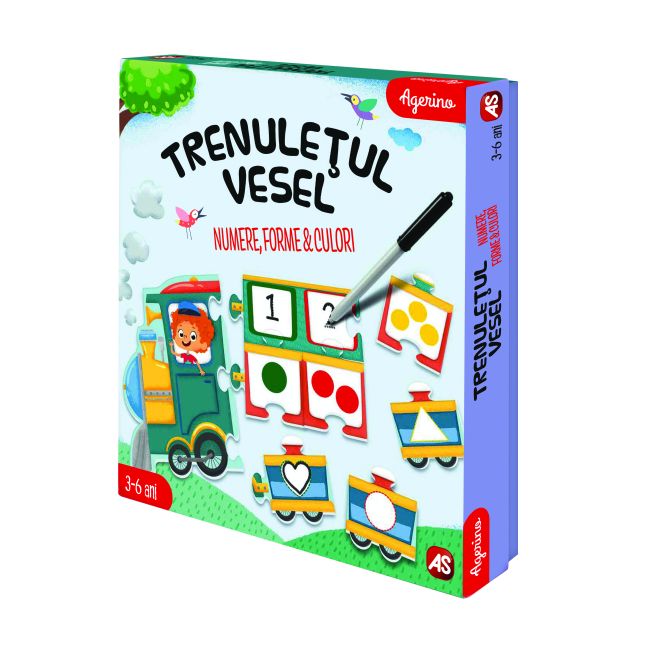 TRENULETUL VESEL NUMERE FORME CULORI VIV1024-50555