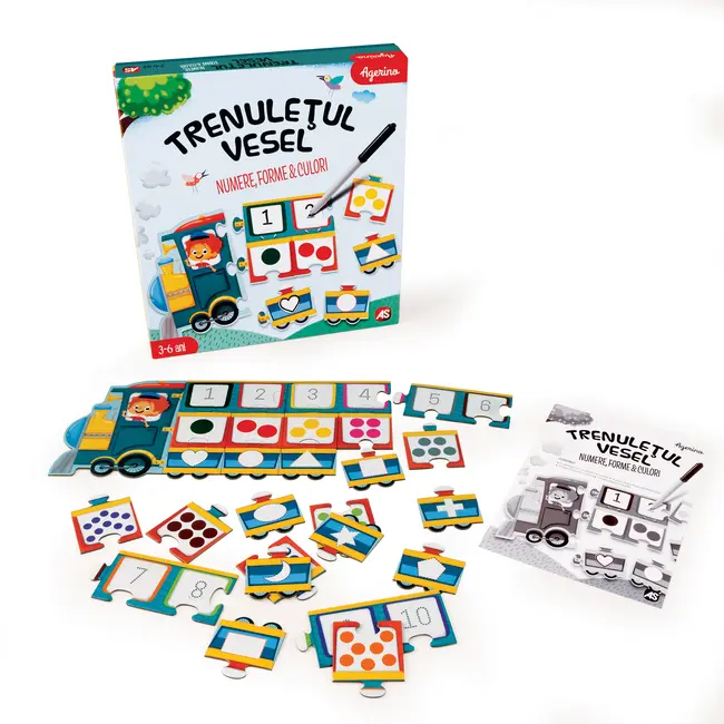 TRENULETUL VESEL NUMERE FORME CULORI VIV1024-50555