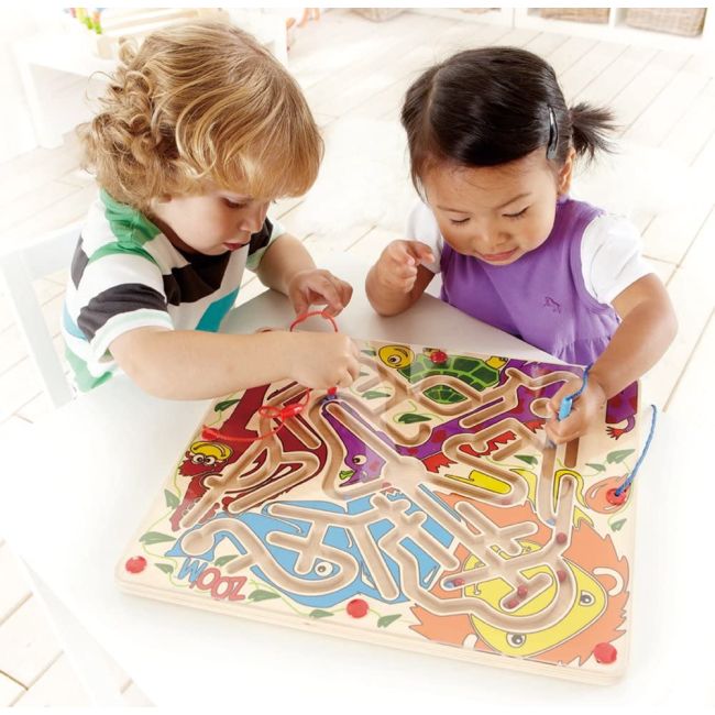 HAPE LABIRINT MAGNETIC ZOO&#39;M - DISTRACTIE LA DUBLU VIVHapeE1706