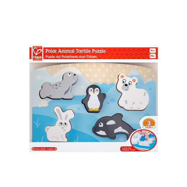 HAPE PUZZLE TACTIL - ANIMALELE POLARE VIVHapeE1620