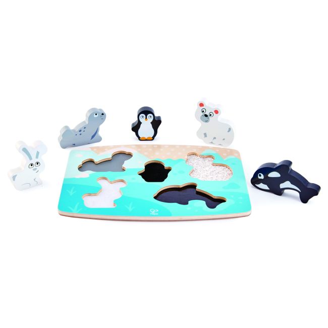 HAPE PUZZLE TACTIL - ANIMALELE POLARE VIVHapeE1620