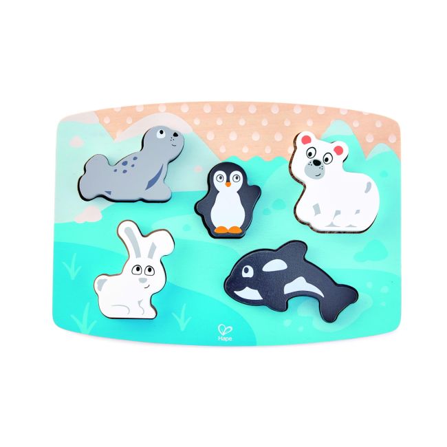 HAPE PUZZLE TACTIL - ANIMALELE POLARE VIVHapeE1620