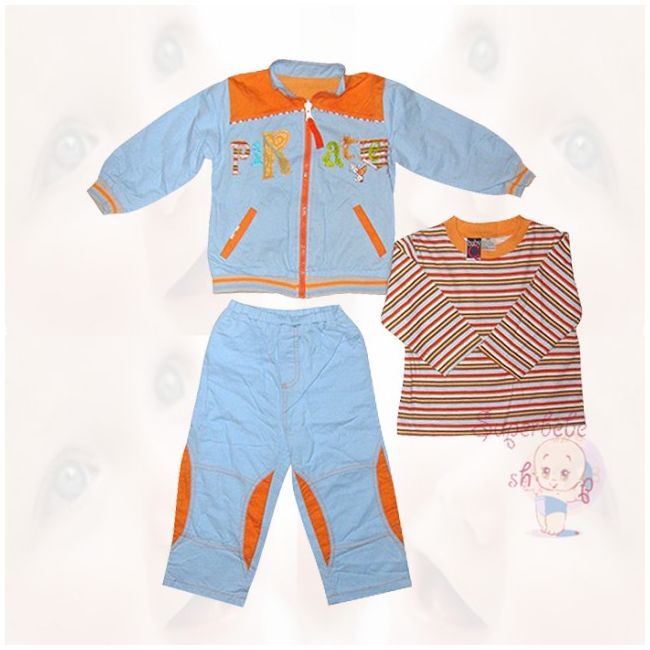 Costumas cu doua fete, captusit - Pirat - Hainute bebe - 4517