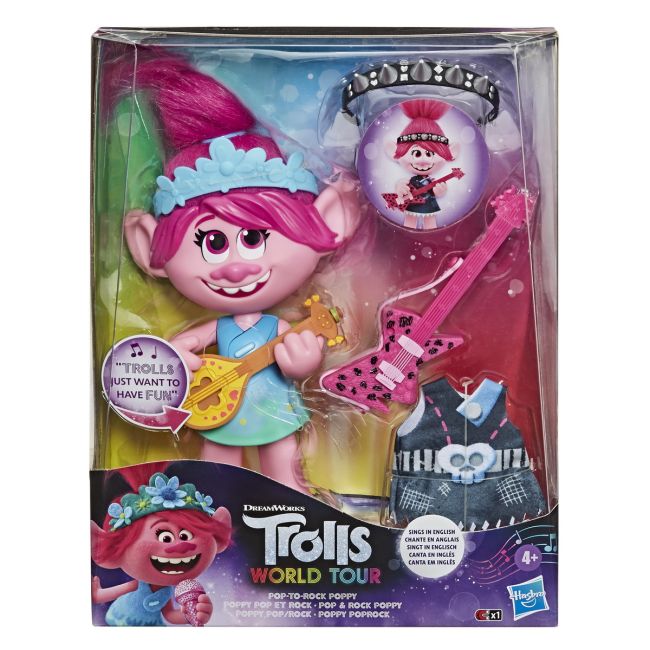 TROLLS FIGURINA MUZICALA POPPY POP TO ROCK VIVE9411