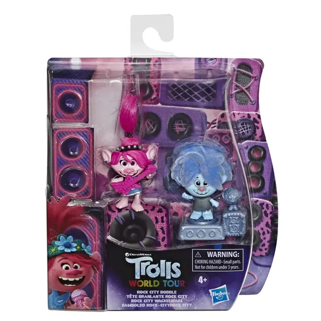 TROLLS SET 2 FIGURINE ROCK CITY BOBBLE VIVE7955_42090