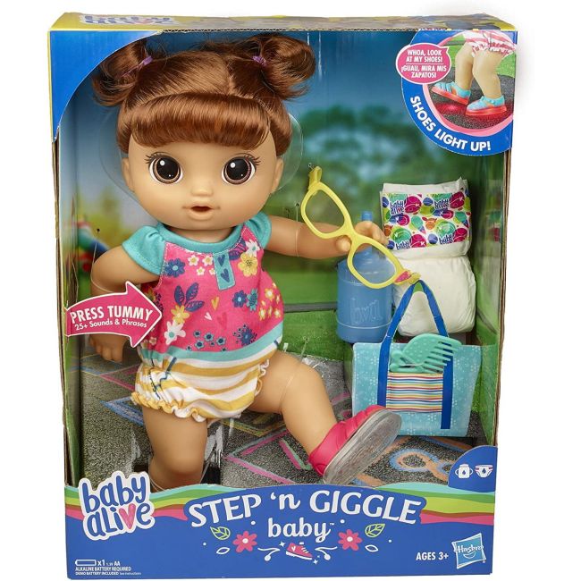 BEBELUS SATEN BABY ALIVE PASESTE SI PANTOFII VOR LUMINA VIVE5248