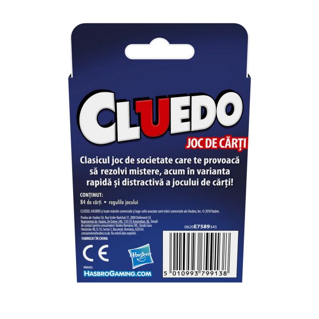 CLUEDO JOCUL MISTERELOR CU CARTI IN LIMBA ROMANA VIVE7589