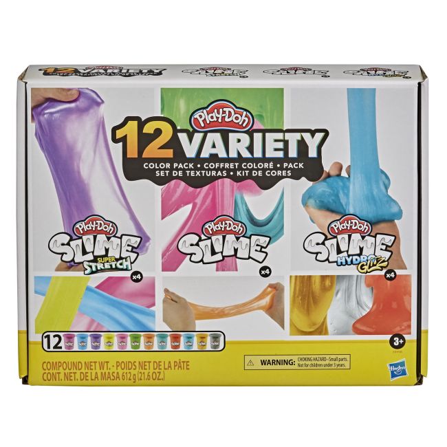 PLAY-DOH SET 12 SLIME-URI CU DIFERITE CULORI SI TEXTURI VIVE8998