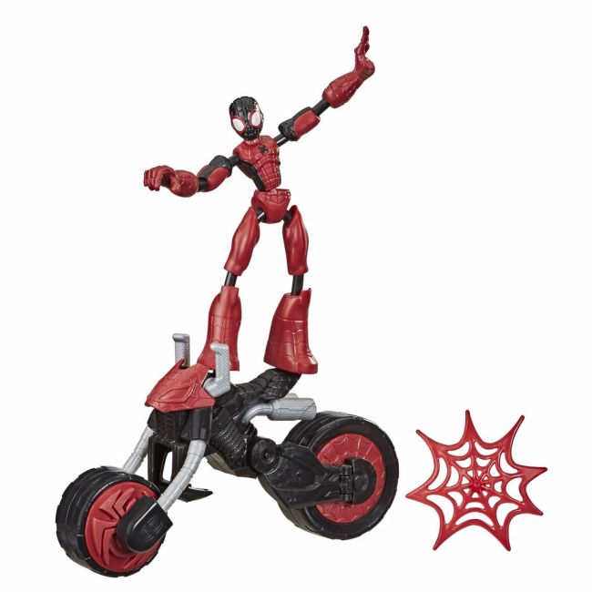 SPIDERMAN FIGURINA FLEXIBILA CU MOTOCICLETA VIVF0236