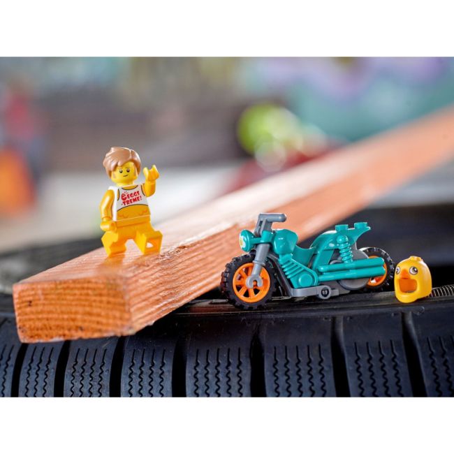 LEGO CITY MOTOCICLETA DE CASCADORII CU GAINA 60310 VIVLEGO60310
