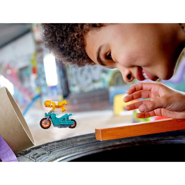 LEGO CITY MOTOCICLETA DE CASCADORII CU GAINA 60310 VIVLEGO60310