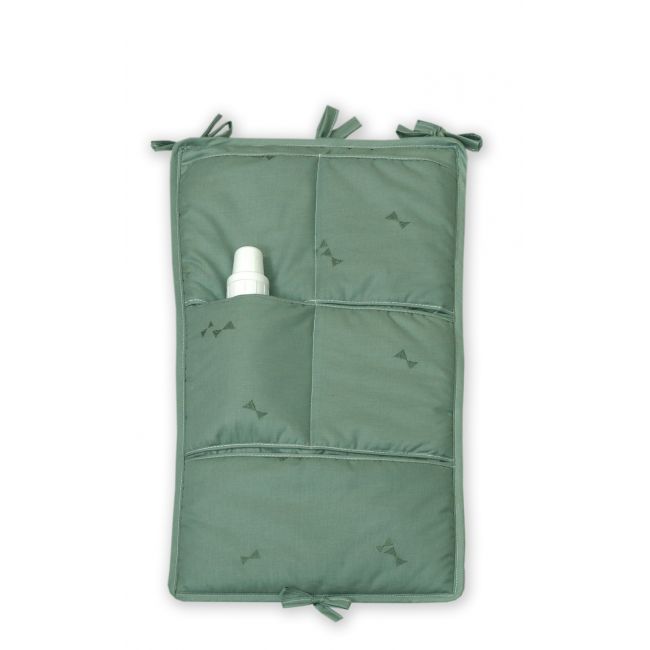 Organizator Textil Cu Buzunare Pentru Patut Midi Pure Salvia, 35x60cm, Amy Pjb80117