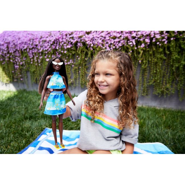 BARBIE TRAVEL PAPUSA BARBIE ANIVERSARE 50 DE ANI MALIBU BRUNETA VIVMTGRB35_GRB37