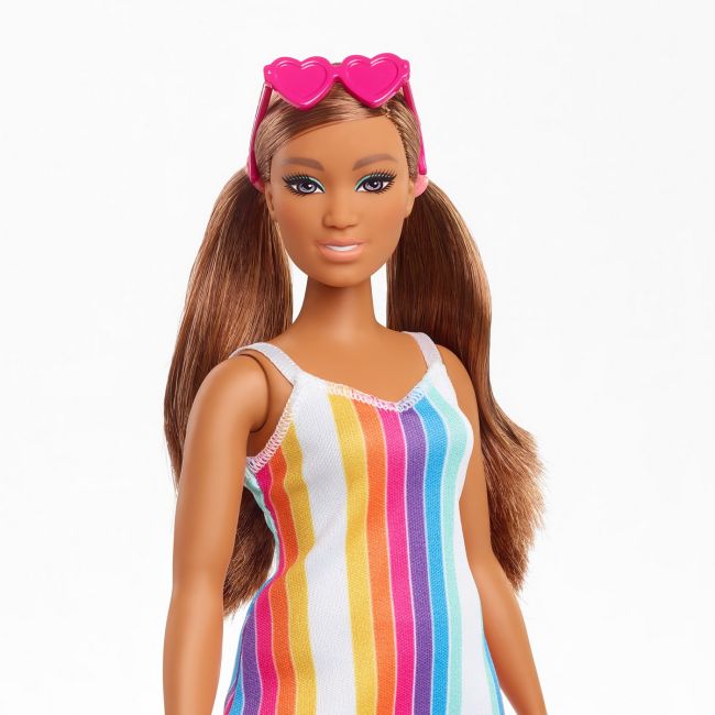 BARBIE TRAVEL PAPUSA BARBIE ANIVERSARE 50 DE ANI MALIBU SATENA VIVMTGRB35_GRB38