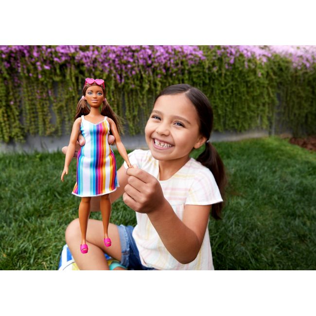BARBIE TRAVEL PAPUSA BARBIE ANIVERSARE 50 DE ANI MALIBU SATENA VIVMTGRB35_GRB38