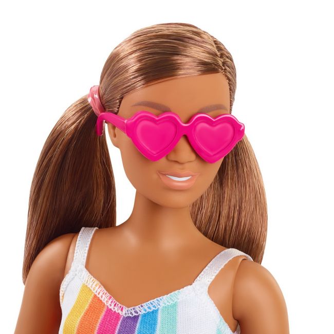 BARBIE TRAVEL PAPUSA BARBIE ANIVERSARE 50 DE ANI MALIBU SATENA VIVMTGRB35_GRB38