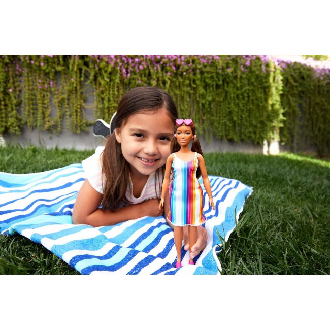 BARBIE TRAVEL PAPUSA BARBIE ANIVERSARE 50 DE ANI MALIBU SATENA VIVMTGRB35_GRB38