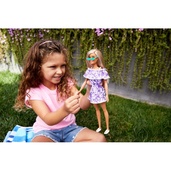 BARBIE TRAVEL PAPUSABARBIE ANIVERSARE 50 DE ANI MALIBU BLONDA VIVMTGRB35_GRB36