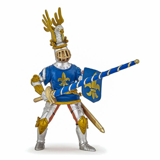PAPO FIGURINA CAVALER CRIN ALBASTRU VIVPapo39788