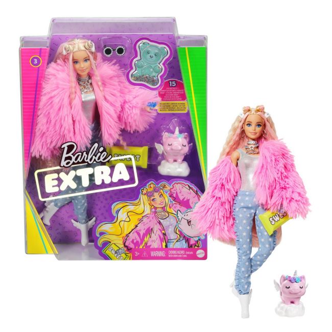 PAPUSA BARBIE EXTRA STYLE FLUFFY PINKY VIVMTGRN28