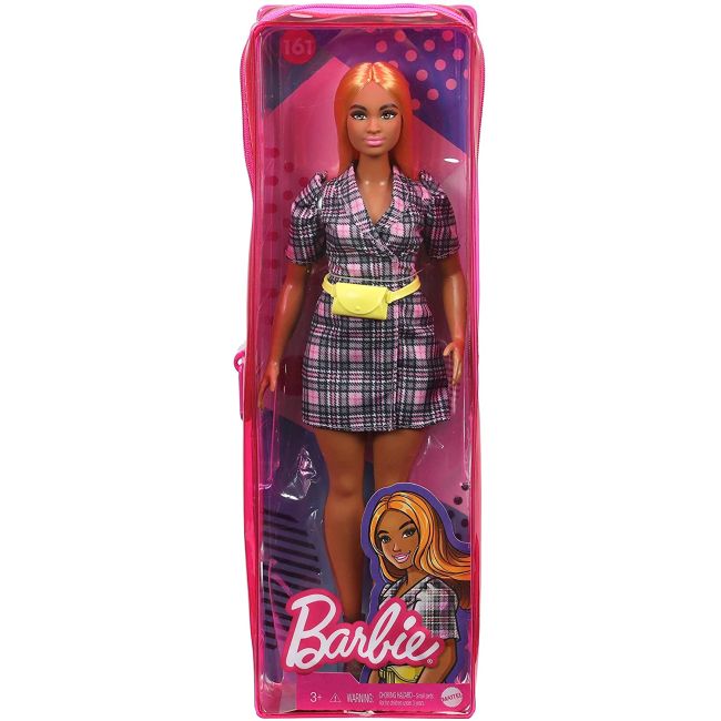 PAPUSA BARBIE FASHIONISTA CU ROCHIE TIP BLAZER ROZ IN CAROURI VIVMTFBR37_GRB53