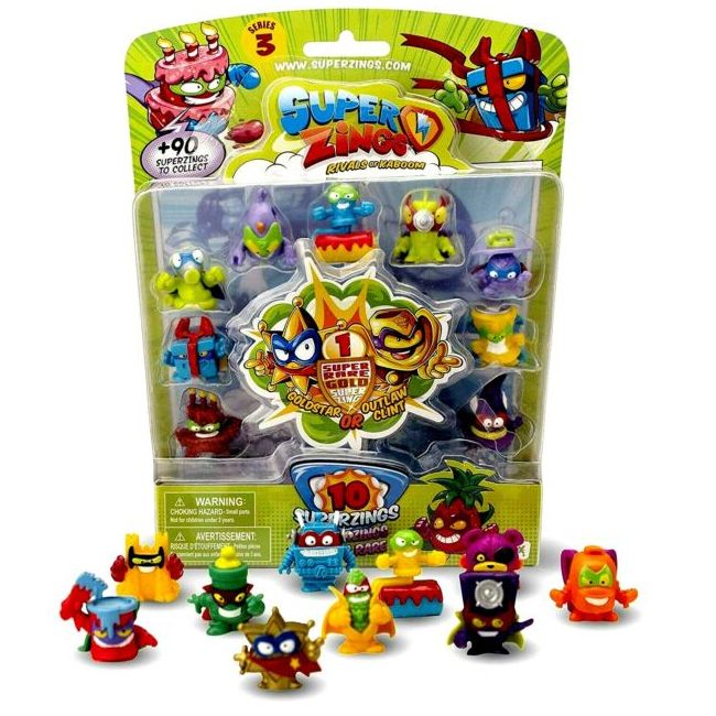 SUPERZINGS 3 SET DE 10 FIGURINE VIVSZ3005
