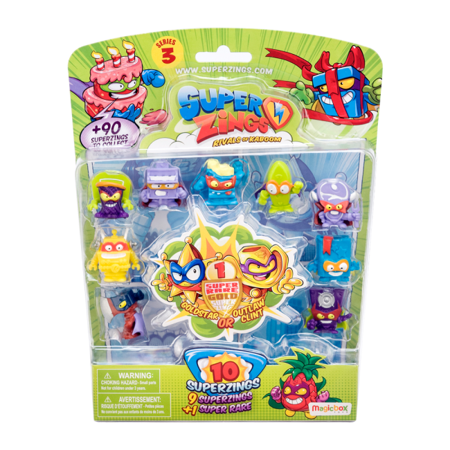 SUPERZINGS 3 SET DE 10 FIGURINE VIVSZ3005