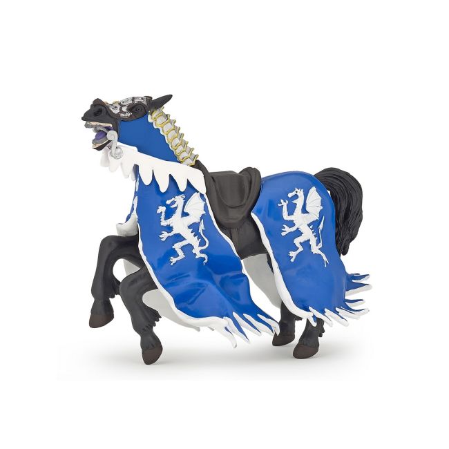 PAPO FIGURINA CALUL REGELUI CU BLAZON DRAGON ALBASTRU VIVPapo39389
