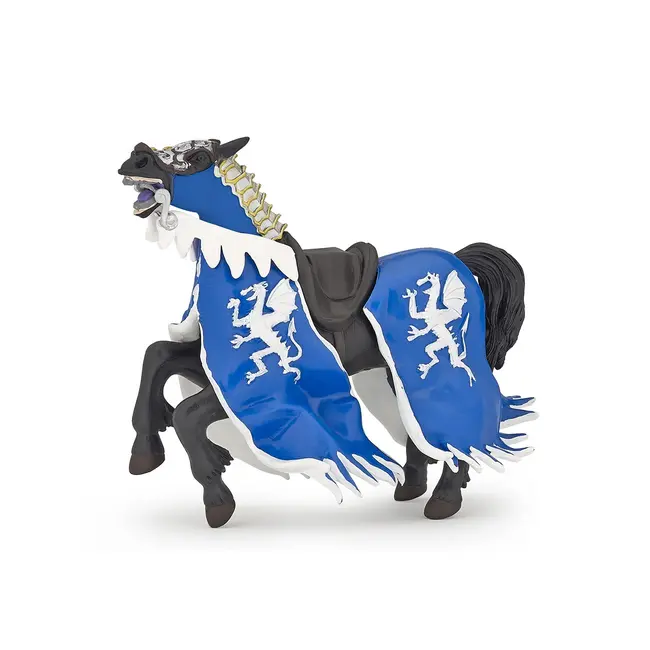 PAPO FIGURINA CALUL REGELUI CU BLAZON DRAGON ALBASTRU VIVPapo39389