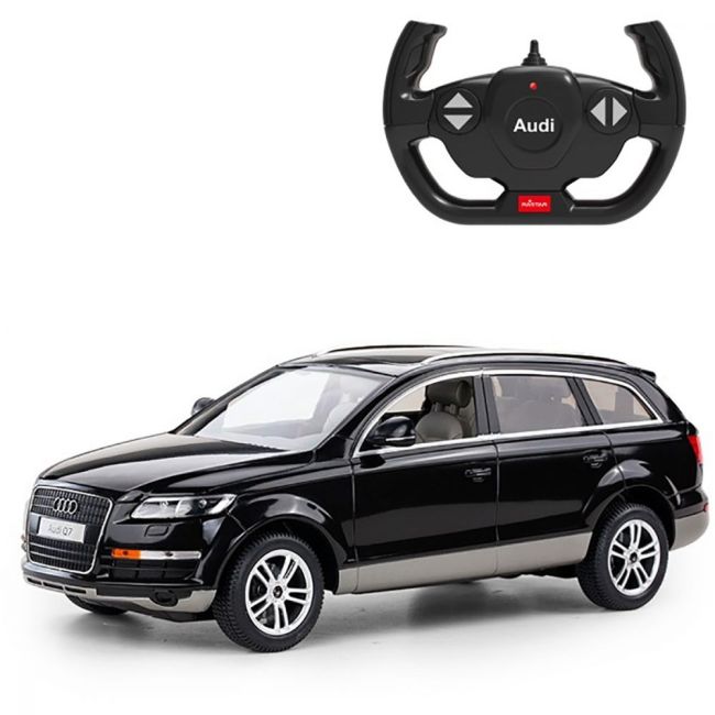 MASINA CU TELECOMANDA AUDI Q7 NEGRU SCARA 1 LA 14 VIVRas27400_Negru