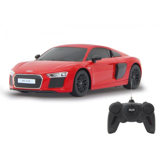 MASINA CU TELECOMANDA AUDI R8 ROSU CU SCARA 1 LA 24 VIVRas72300_Rosu